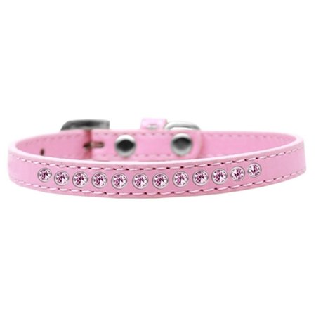 MIRAGE PET PRODUCTS Light Pink Crystal Puppy CollarLight Pink Size 16 611-06 LPK-16